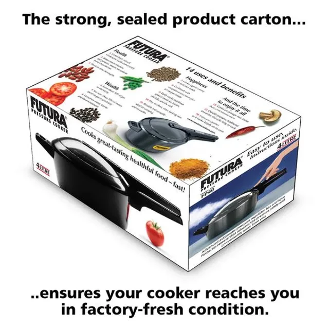 Hawkins Futura Hard Anodised Aluminium Pressure Cooker - Induction Base Black, FP40, 4 l-5.webp